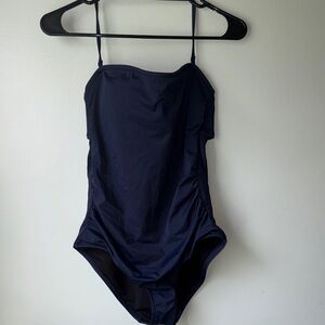 J. Crew Navy One-Piece Swim Bodysuit